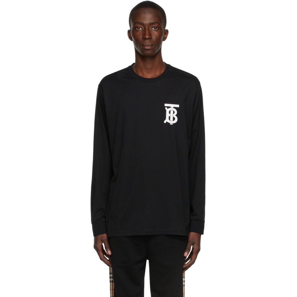 Burberry Long Sleeve Shirt | Black | Mens Medium | Like New